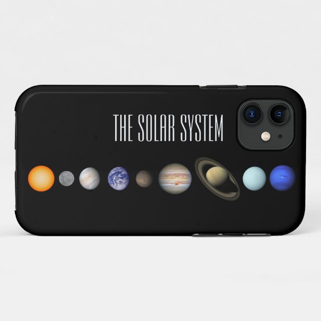 Capa Para iPhone 11 O sistema solar (Verso (horizontal))