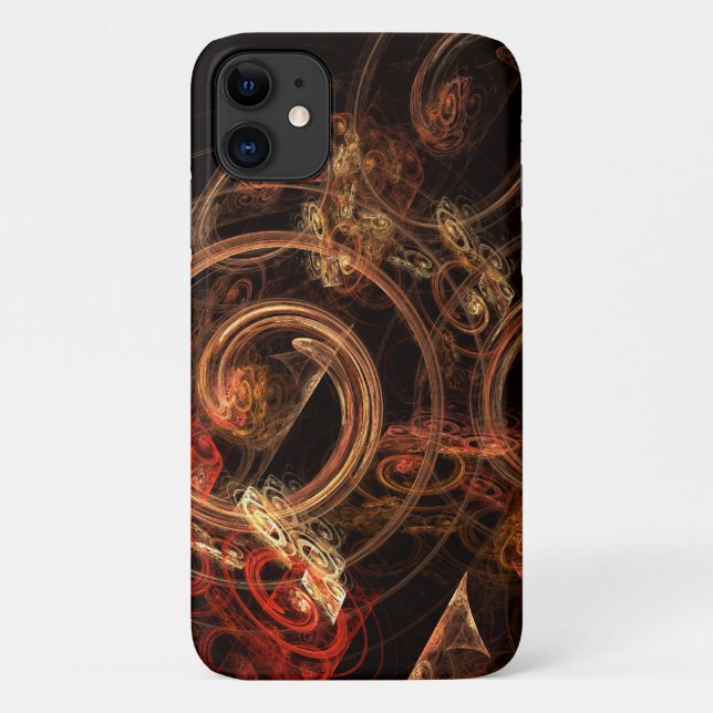 Capa Para iPhone 11 O som da Abstrato de música (Verso)
