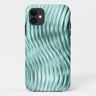 Capa Para iPhone 11 O verde do gelo curvou a case mate de vidro do