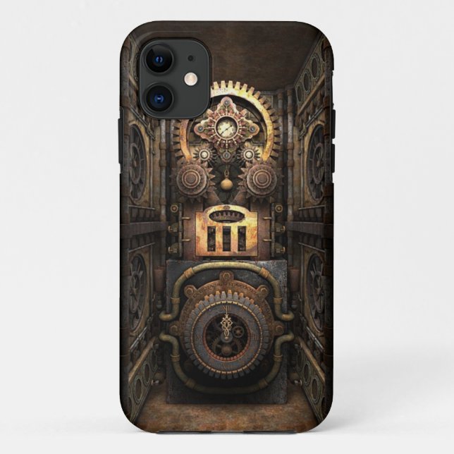 Capa Para iPhone 11 Objecto Infernal de Steampunk (Verso)