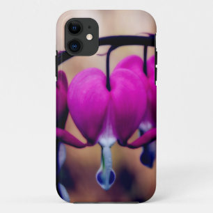 Capa Para iPhone 11 Obrigado cor-de-rosa floral dos corações de