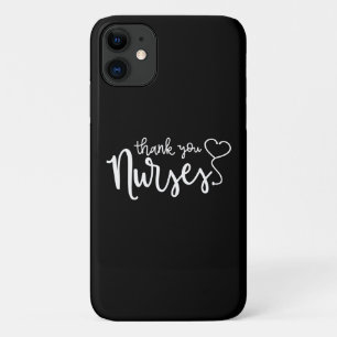Capa Para iPhone 11 Obrigado Enfermeiras Script de Rico