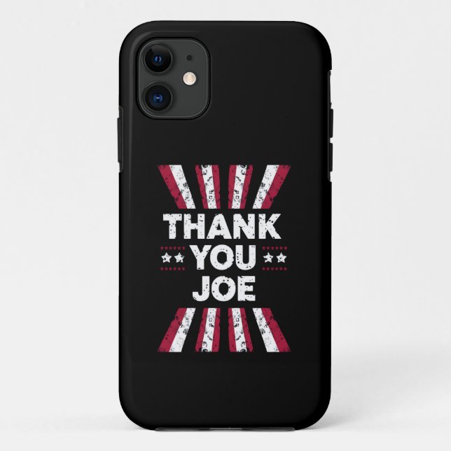 Capa Para iPhone 11 Obrigado Joe Presidente Biden (Verso)