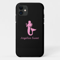 Oceano Glow_Pink-on-Black Mermaid_personalized