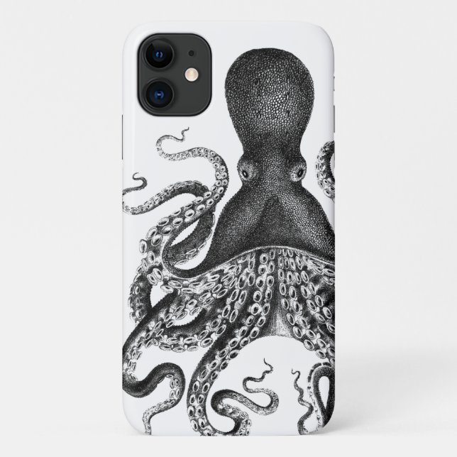 Capa Para iPhone 11 +| Octopus Vintage ||+ (Verso)