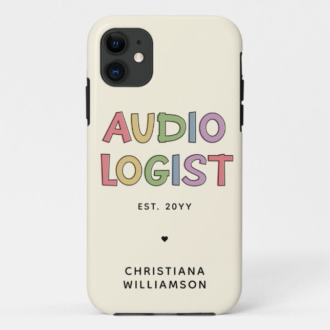 Capa Para iPhone 11 Oferta Personalizada de Audiologia para Graduação (Verso)