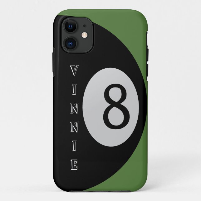 Capa Para iPhone 11 Oito Bolas Bilhar Pessoal  (Verso)