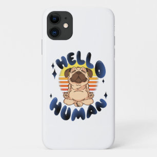 Capa Para iPhone 11 Olá, cão meditador de yoga