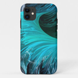Capa Para iPhone 11 "Ola Tiburón" Onda Azul De Tubarão