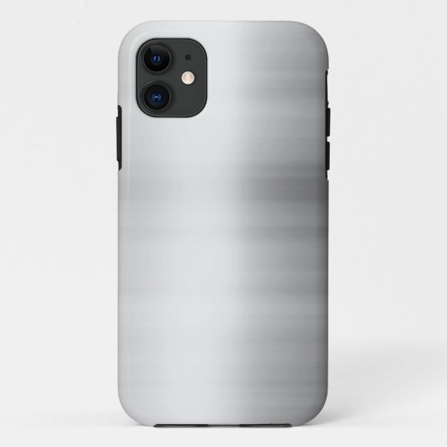 Capa Para iPhone 11 Olhar de aço inoxidável do metal (Verso)