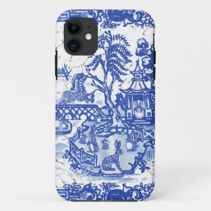 Capa Para iPhone 11 Olho Clássico da Ilha Willow de Rabbits Azul