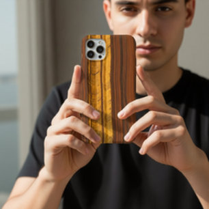Capa Para iPhone 11 Olho de Tigre Pedra Preciosa