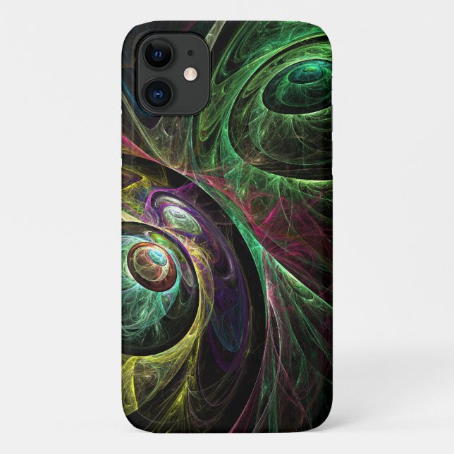 Capa Para iPhone 11 Olho para a Abstrato de Arte (Verso)