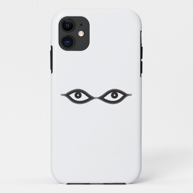 Capa Para iPhone 11 Olhos de Zipper (Verso)