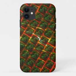 Capa Para iPhone 11 "Olhos verdes enquadrados", arranhões ou grelha ve
