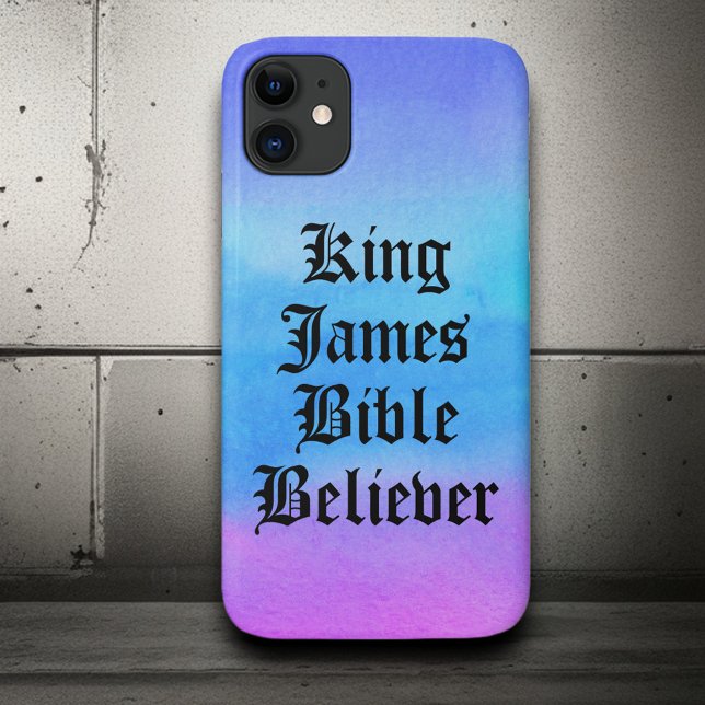 Capa Para iPhone 11 Ombre Christian Faith King James Bíblia Trust (Criador carregado)