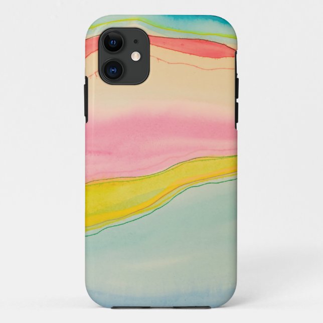 Capa Para iPhone 11 Onda a cores nº 2 (Verso)
