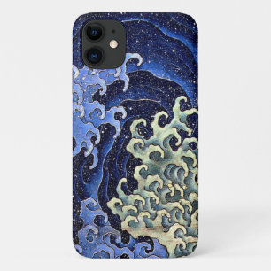 Capa Para iPhone 11 Onda Feminina Japonês Vintage Katsushika Hokusai