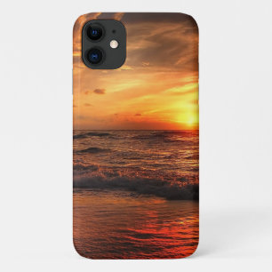 Capa Para iPhone 11 Ondas do Mar Sunset