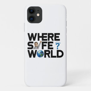 Capa Para iPhone 11 Onde o mundo é seguro? Queremos liberdade e paz
