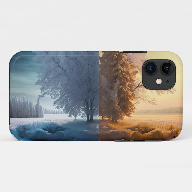 Capa Para iPhone 11 One day in winter (Verso (horizontal))