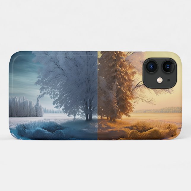 Capa Para iPhone 11 One day in winter (Verso (horizontal))