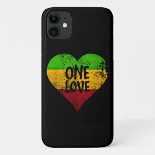 Capa Para iPhone 11 One Love Rastafari T Shirt Jamaica Retro Vintage G