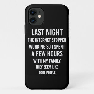 Capa Para iPhone 11 Ontem À Noite A Internet Parou De Funcionar.