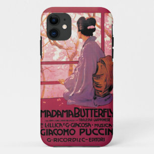 Capa Para iPhone 11 Ópera da borboleta de Madama