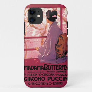 Capa Para iPhone 11 Ópera da borboleta de Madama