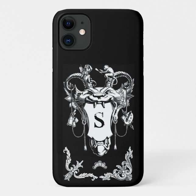 Capa Para iPhone 11 Oração arquitetônica antiga de monstro gótico (Verso)