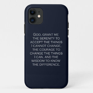 Capa Para iPhone 11 Oração da Serenidade Fonte Copperplate Gothic Ligh