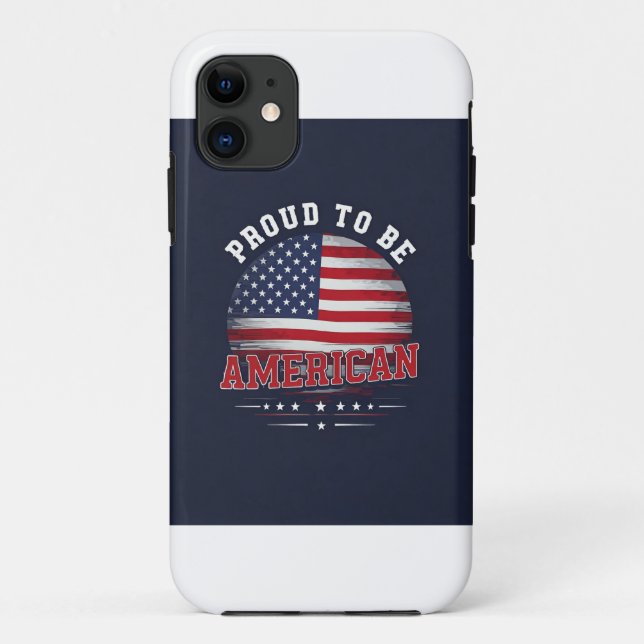 Capa Para iPhone 11 Orgulho de ser americano (Verso)