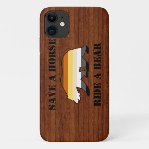 Capa Para iPhone 11 Orgulho de Urso Gay Salva Um Urso Cavalo