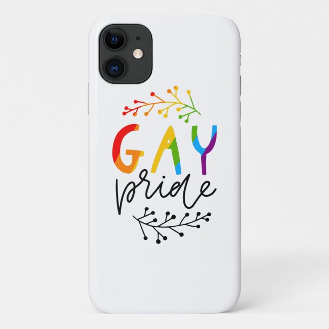 Capa Para iPhone 11 Orgulho gay (Verso)