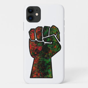Capa Para iPhone 11 orgulho negro punho vermelho verde bandeira pan-af