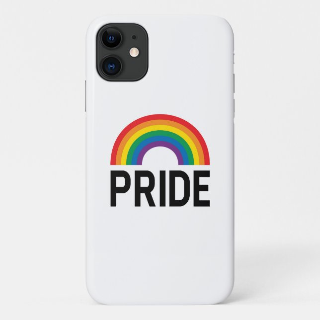 Capa Para iPhone 11 Orgulho Rainbow (Verso)