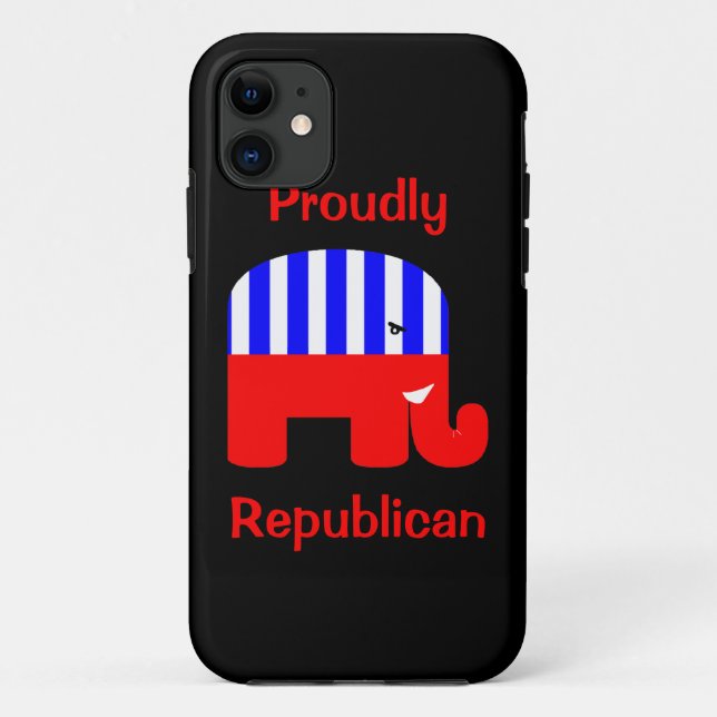 Capa Para iPhone 11 Orgulhosa republicano (Verso)