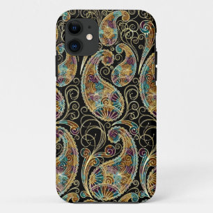 Capa Para iPhone 11 Ornamentado de pinagem colorida Paisley Design