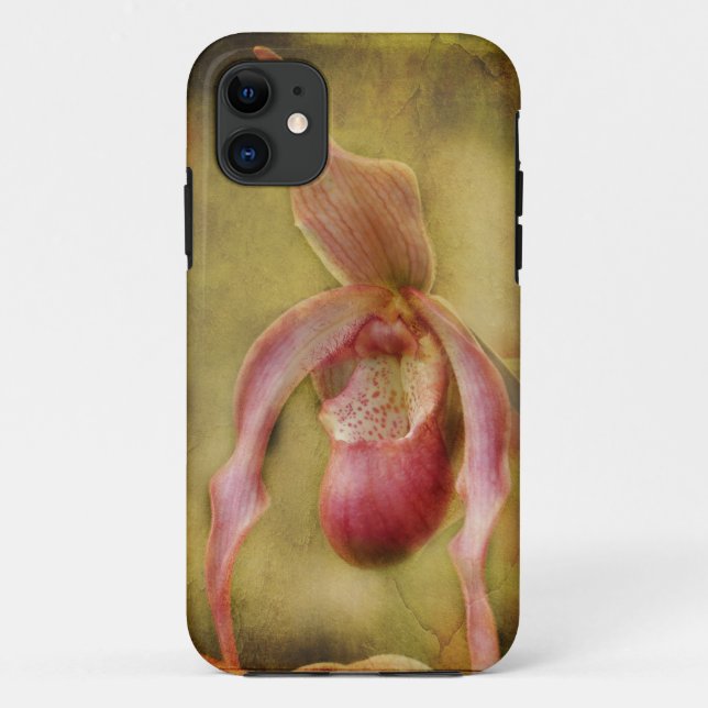 Capa Para iPhone 11 Orquídea de Slipper Texturizada (Verso)