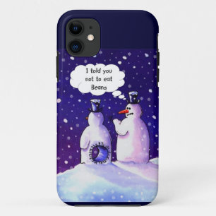 Capa Para iPhone 11 Os bonecos de neve não comem feijões