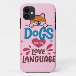 Capa Para iPhone 11 Os Cães São A Minha Língua De Amor