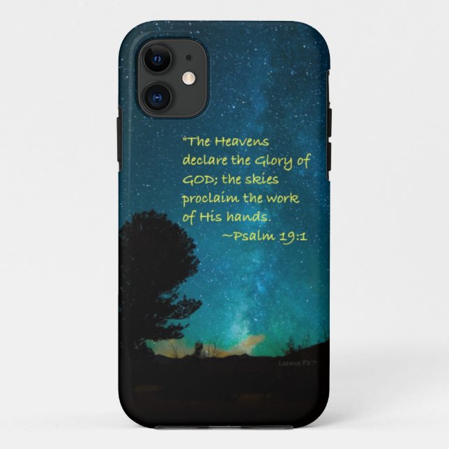 Capa Para iPhone 11 Os "céus declaram " (Verso)