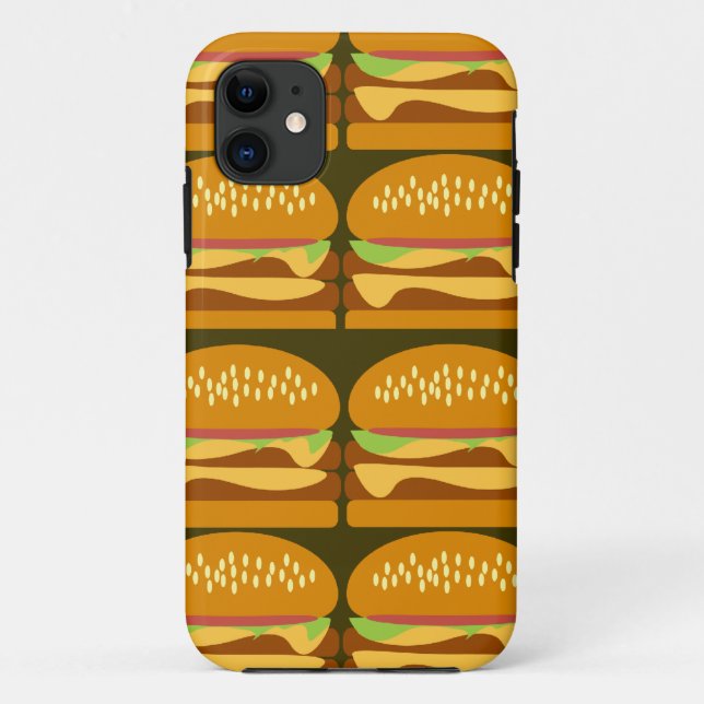 Capa Para iPhone 11 Os cheeseburgers satisfazem (Verso)