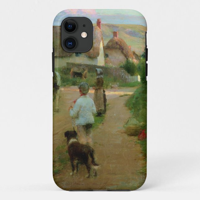 Capa Para iPhone 11 Os Loiterers, 1888 (óleo em canvas) (Verso)