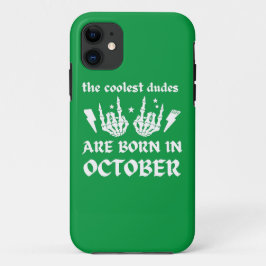 Capa Para iPhone 11 OS MAIS FELIZES SÃO NASCER NO aniversário DE OUTUB