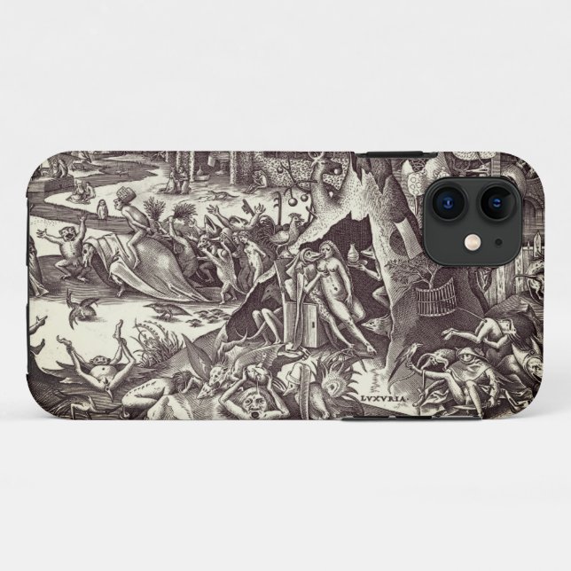 Capa Para iPhone 11 Os Sete Pinos Mortais - Luxúria (Verso (horizontal))