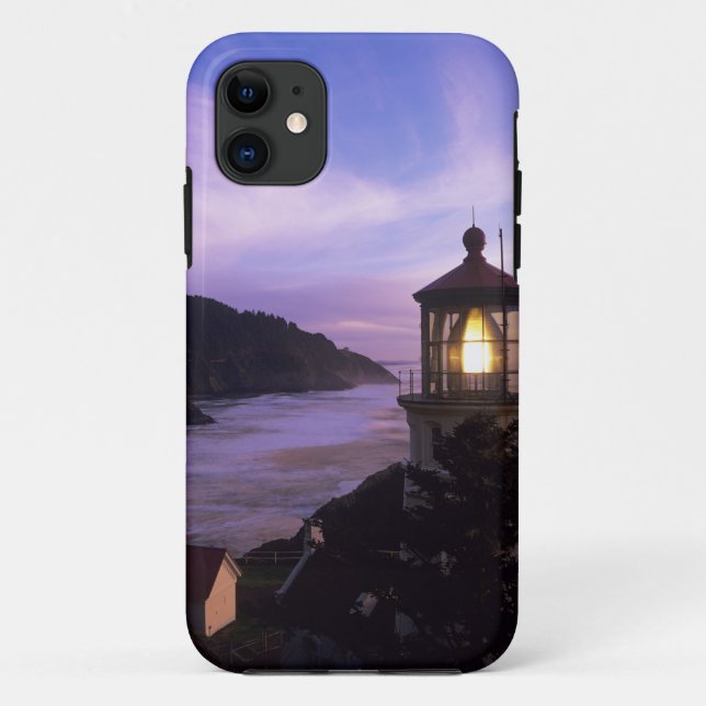 Capa Para iPhone 11 OU, Costa do Oregon, Farol de Heceta Head, em (Verso)