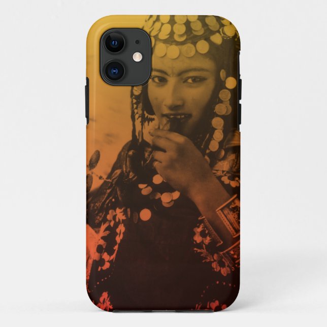 Capa Para iPhone 11 Ouro Magrebe Ouled Naïl Berber Rapariga Mulher do  (Verso)