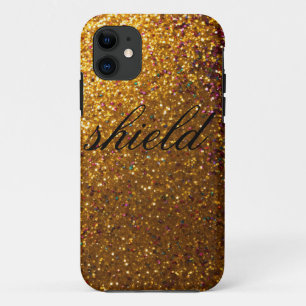 Capa Para iPhone 11 "Ouro Sparkle Case"